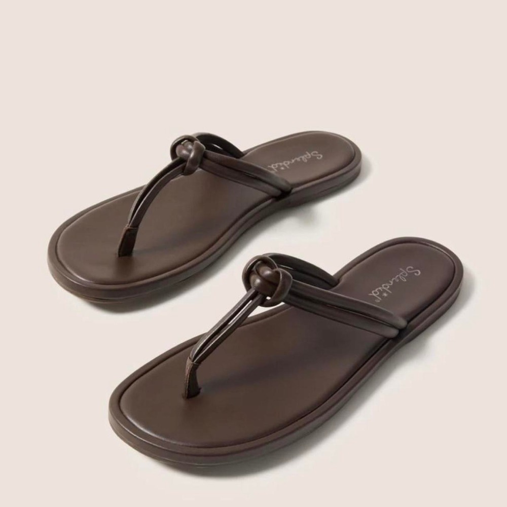 New Brown Splendid Flip Flips Size 11